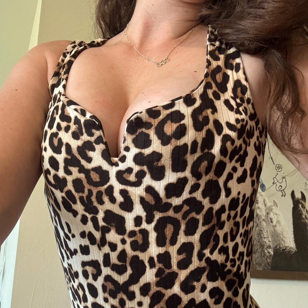 Cute animal print bodysuit